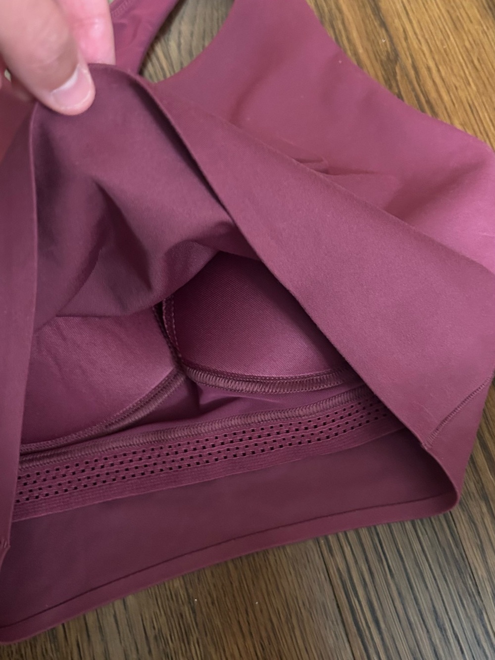 Uniqlo Racerback Padded Sports Bra in Raspberry - Picture 3 of 3